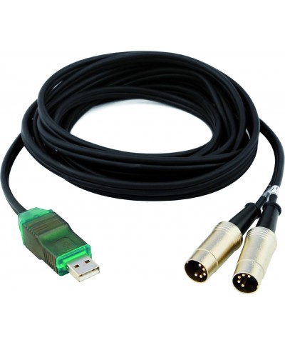 Câble USB Double Midi Alctron UC 220 plug and play - Câbles et Cordons