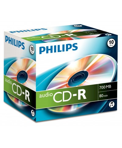 1x10 Philips CD-R 80Min Audio JC CD-R 12cm