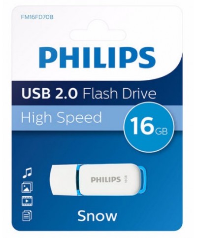 Philips USB 2.0  16GB Snow Edition bleu Clés USB