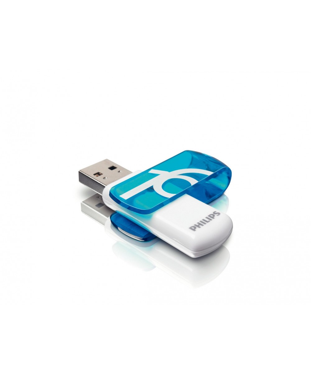 Philips USB 2.0   16GB Vivid Edition bleu océan Clés USB