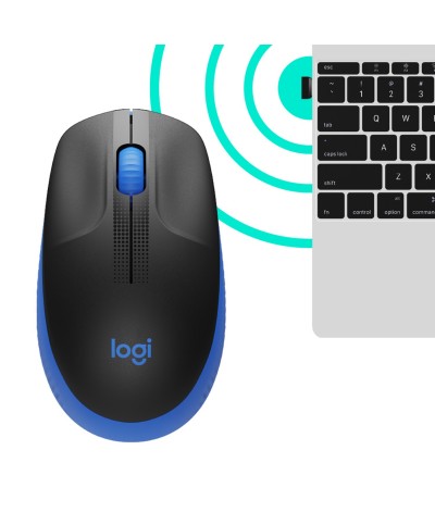 Logitech M190 bleu Souris sans fil Souris ordinateur sans fil