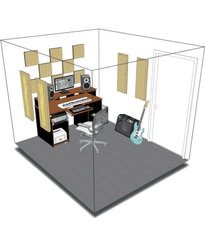 Kit de traitement acoustique pour 9 m² beige Primacoustic - Traitements Acoustiques