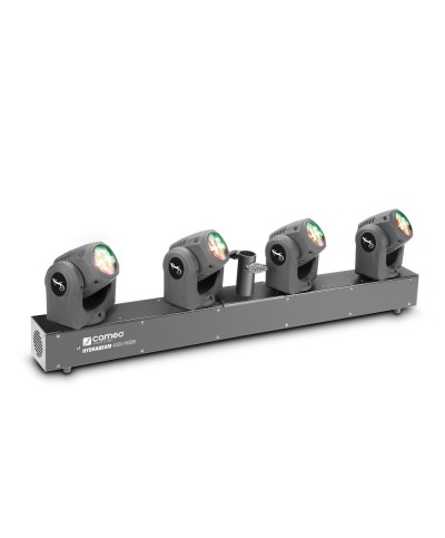 Lighting System 4 Ultra-fast 32 W RGBW Quad LED Moving Heads Cameo HYDRABEAM 4000 RGBW