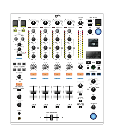 Dj Skins Pioneer DJ DJM 900 NXS 2 WHITE aka STAR TROOPER Skin