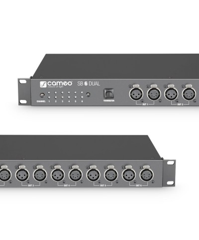 Splitter/Booster DMX 6 canaux (XLR