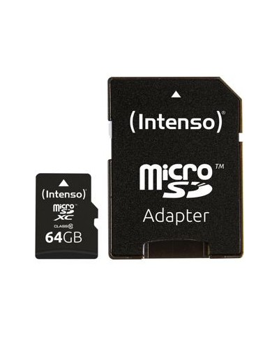 Intenso microSDXC 64GB Class 10 Cartes MicroSD - Carte Mémoire