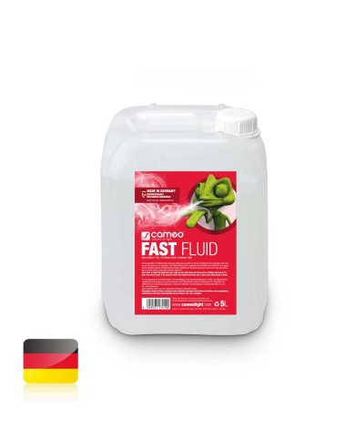 Liquide pour machines à fumée à très haute densité et tenue très courte 5 l Cameo FAST FLUID 5 L