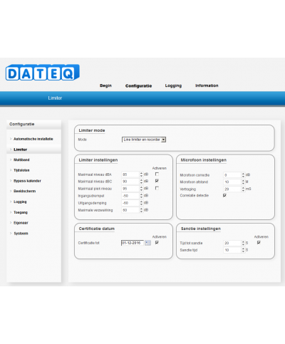Limiteur de Niveaux Sonores DATEQ SPL6