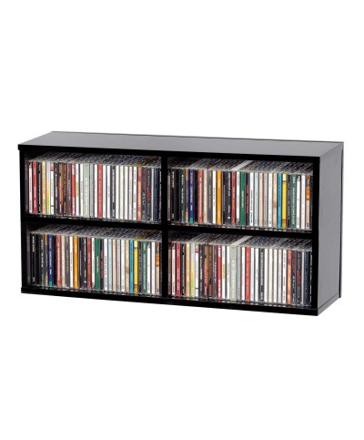 Casier de rangement 180 CD finition noir Glorious Dj CD BOX 180 BLACK - meubles DJ