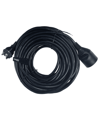 Rallonge Electrique standard PVC H05VV-F 3G1,5mm² 20m noir LAL PRO-20M Algam Lighting - Câbles et Cordons