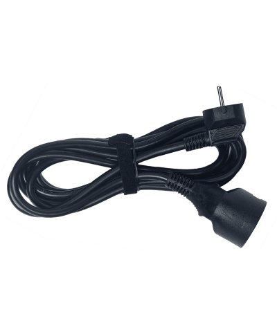 Rallonge Electrique standard PVC H05VV-F 3G1,5mm² 3m noir LAL PRO-3M Algam Lighting - Câbles et Cordons