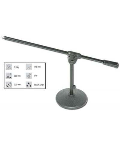Pied de micro de table TMIC-20 Embase Lourde Flexible 30cm