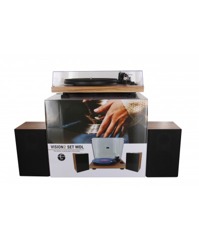 Pack enceintes vinyle hifi USB Bluetooth