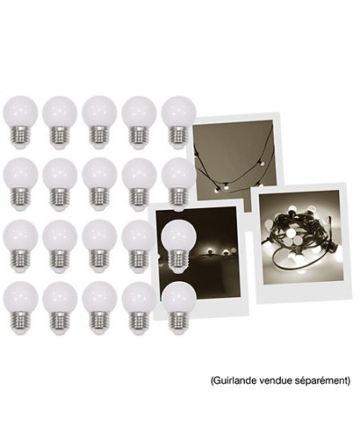 Lampe Led Blanc Chaud pour Guirlande Mac Mah LAMP-20WW pack 20 ampoules
