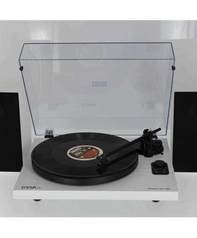 Enova hifi VISION2 SET WH Platine vinyle Enceintes hifi USB Bluetooth finition blanche