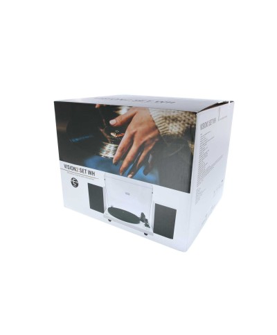 Enova hifi VISION2 SET WH Platine vinyle Enceintes hifi USB Bluetooth finition blanche