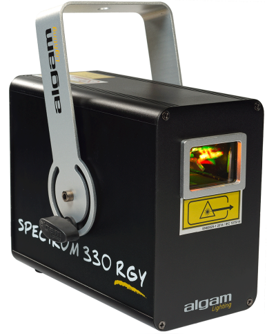 Laser SPECTRUM 400 RGB Moteurs pas-à-pas Laser d'animation Algam Lighting