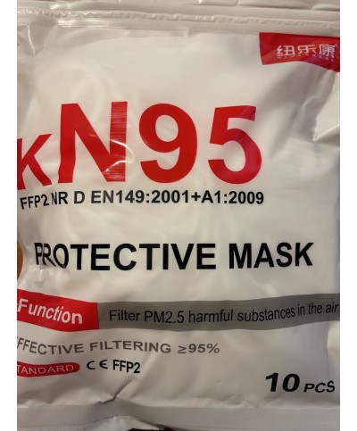 Masque de protection FFP2 Lot de 10x KN95 anti-Covid