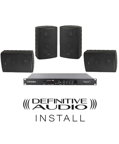 PACK INSTALL RESTO Noir 4xNEF5 BL 1xMEDIA AMP ONE