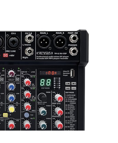 Definitive Audio TM 62 BU-DSP Mixeur USB DSP