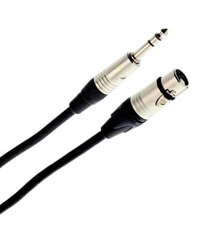Plugger Câble XLR Femelle 3b - Jack Mâle Stéréo 3m Elite Câble Micro