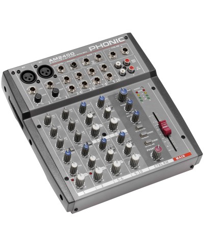 Phonic AM 240D Console de Mixage Analogique 6voies - Consoles Analogiques