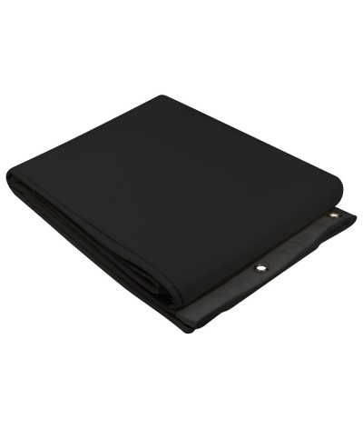 Tissu acoustique B1 M1 avec œillets brunis et ourlet, 4 x 3 m noir AH Accessories 0160 X 43