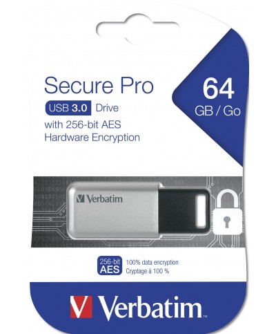 Verbatim Secure Data Pro  64GB USB 3.0 Clés USB