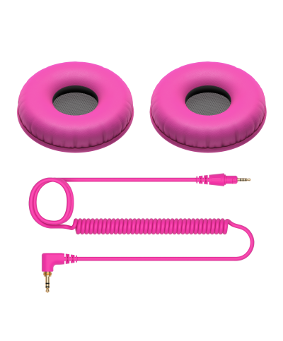 Cordon Spirale et Coussinets d'Oreilles pour HDJ-CU1 Rose