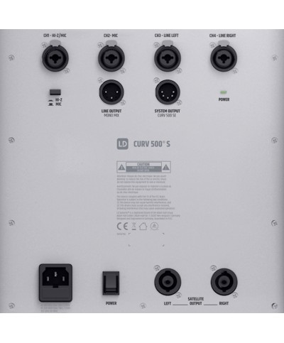 Système line array portable AV Set avec câbles HP, blanc LD Systems CURV 500 AVS W
