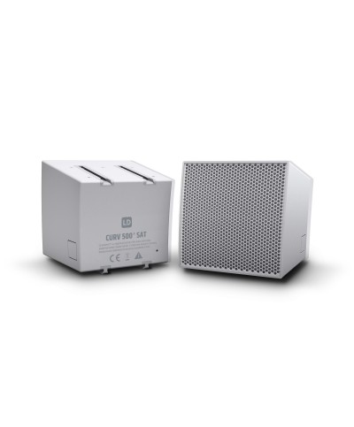 Système line array portable AV Set avec câbles HP, blanc LD Systems CURV 500 AVS W