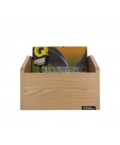 Meuble couleur bois pour 120 vinyles