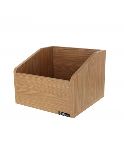 Meuble couleur bois pour 120 vinyles