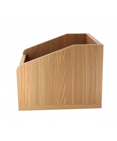 Meuble couleur bois pour 120 vinyles