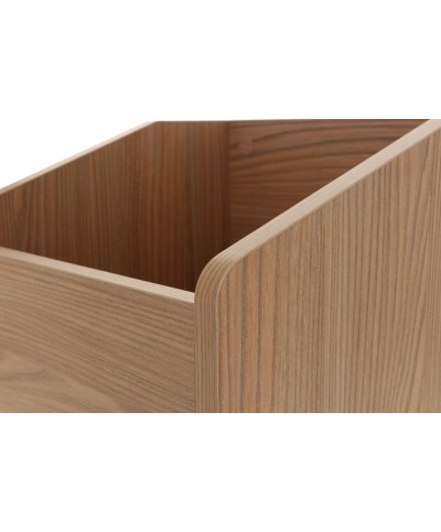 Meuble couleur bois pour 120 vinyles