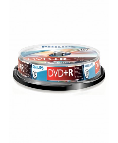 1x10 Philips DVD+R 4,7GB 16x SP Blank DVDs