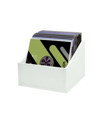 Casiers Rangement 110 Vinyles Finition Blanche