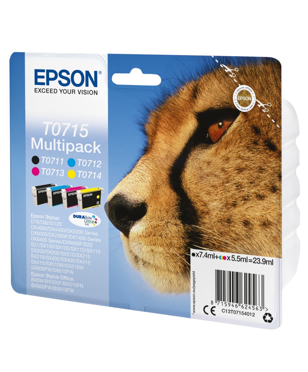 Compatible Pack de 4 Cartouches Epson 104 - 4 couleurs - MultiPack
