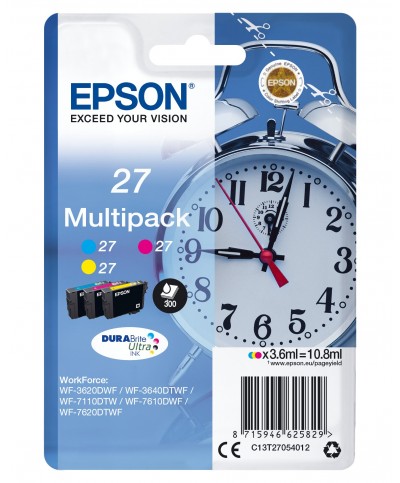 Epson DURABrite Ultra Ink Multipack (3 couleurs)T27 T 2705 Cartouches d'encre