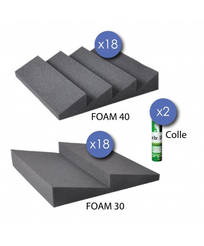 Pack 18 FOAM 30 18 FOAM 40 2 colles Power Studio STUDIO FOAM KIT 36